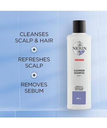 Nioxin System 5 Scalp Cleansing Shampoo with Peppermint Oil - 33.8 fl oz - Dandruff Relief & Hair Breakage Treatment for Dry, Sensitive Scalp - Buy Online on GoSupps.com