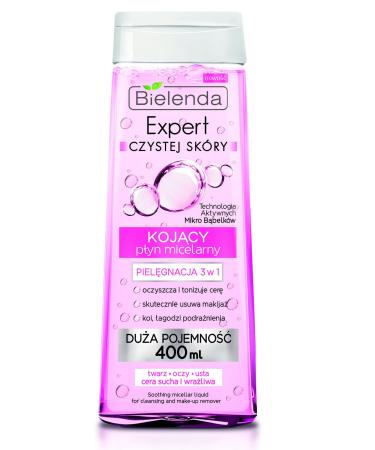 BIELENDA EXPERT soothing micellar make-up remover eyes & mouth 3in1 400ML