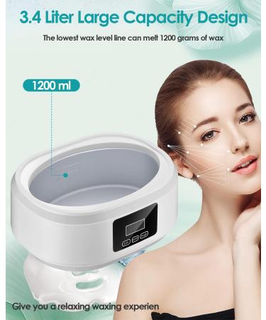 GJCrafts Paraffin Wax Bath for Hands and Feet - Promotes Blood Circulation, Removes Dry Skin - 3Pcs 300g Wax + 200 Plastic Foils - Buy Online on GoSupps.com