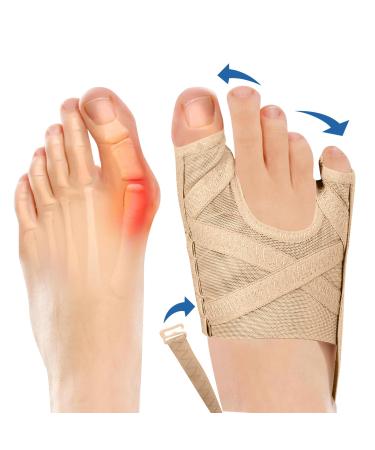 Plantarelief Hallux Valgus Corrector for great toe & tail zone - Hallux Valgus Socken bandage for bale toe correction - Hallux valgus rail for toe correction bale pain relief -1 pair s