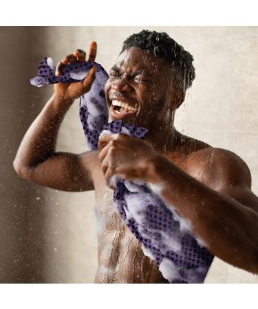 myHomeBody Exfoliating Washcloth Set | Japanese Towel & Scrubber Combo | 3D Texture, Obsidian & Raisin Dots | Includes Silicone Facial Brush | Set of 2 - Buy Online on GoSupps.com