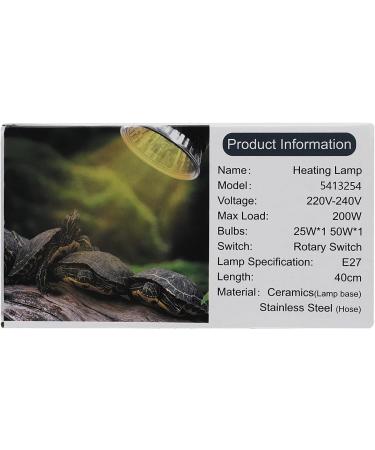 LEDBOCLI 50W UVB Heat Light Bulbs for Aquariums & Reptiles - E27 Clip Lamp for Lizards Turtles & Snakes - Buy Online on GoSupps.com