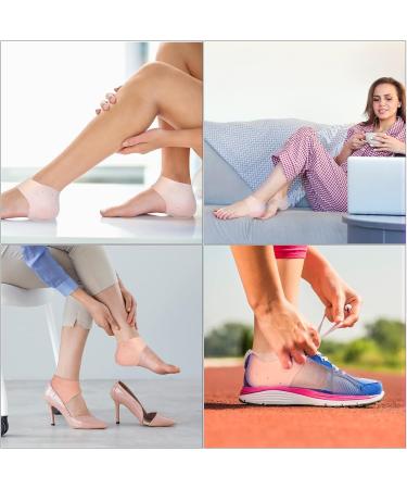 Gel Heel Protectors Pads - Pain Relief for Feet Pressure Sores, Heel Spur, Achilles Tendinitis - 2 Pair Pack - Buy Online on GoSupps.com