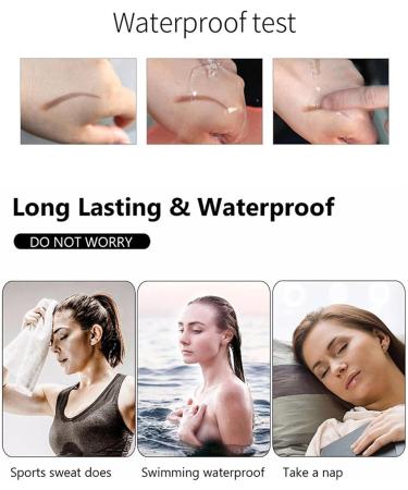  Deno Tat-too Eyebrow Pencil with Fork Tip Durable Waterproof Natural Wipe Resistant All-Day Wear - Buy Online on GoSupps.com