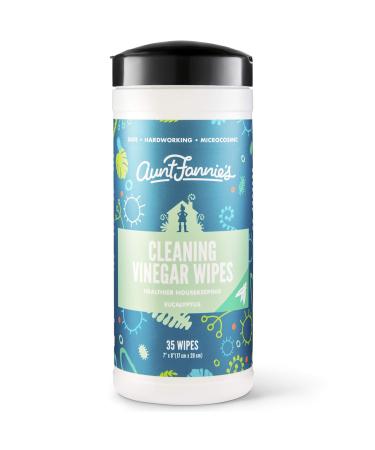 Aunt Fannie's Cleaning Vinegar Wipes Eucalyptus 35 Wipes - Buy Online on GoSupps.com