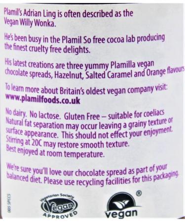 Plamilla So Free Oatmilk Salted Caramel Smooth Chocolate Spread 275g - VEGAN - DAIRY FREE - GLUTEN FREE - Buy Online on GoSupps.com