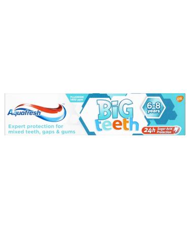 Aquafresh Toothpaste for Kids Big Teeth Toothpaste for Children 6-8 Years 50 ml Toothpaste 50 ml (Pack of 1)