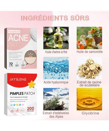 VEGCOO 272 Pi ces Patch Bouton Pimple Patches Patch Anti Bouton d'Acn Pansement Hydrocollo de Imperm able et Hydratant pour Favoriser la Gu rison de l'Acn  - Buy Online on GoSupps.com