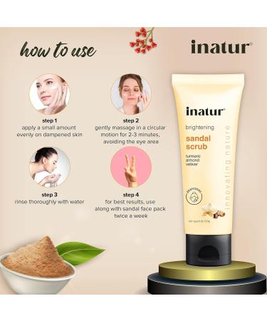 INATUR Herbals Sandal Fairness Body Scrub - Buy Online on GoSupps.com