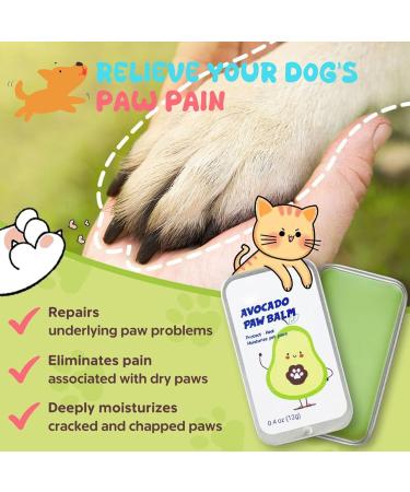 Dog Balm | Moisturizing Cream for Dogs | Natural Foot Care for Dry Cracked Paws Protective Repair Care for Pets Puppies Cats Outdoors - Buy Online on GoSupps.com