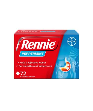 Rennie Peppermint 72 Tablets