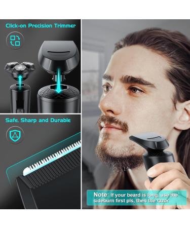 2024 Electric Shaver for Men | Rechargeable Type-C IPX7 Waterproof LED Display | Close & Clean Shave | 120 Min Use Time | 2 Years Warranty | Black - Buy Online on GoSupps.com