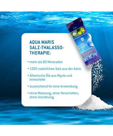 Aqua Maris Thalassotherapy Nasal Rinsing | Natural Sea Salt & Essential Oils | Neti Pot + 30 Salt Bags - Sinus Flushing Solution - Buy Online on GoSupps.com