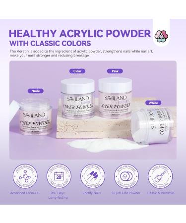 SAVILAND French Acrylic Nail Kit - Easy DIY Beginner Set with Acrylic Powder Liquid Nail Tips & Tools for Perfect French Manicure - Buy Online on GoSupps.com