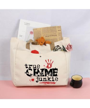 Funny Detective Canvas Tote for True Crime Lovers | Unique Gifts for Crime Junkies | TOBGBE - Buy Online on GoSupps.com