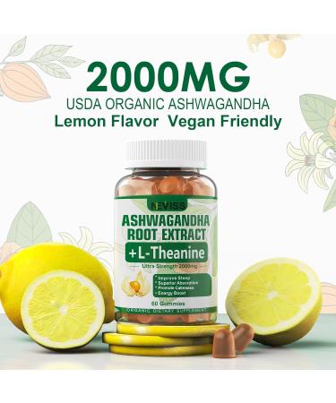 NEVISS Ashwagandha Gummies 2000mg Feel Refreshed Plus Proprietary Blend Vegan Iron Gummies Supplement with Vitamin C B12 Folate & Turmeric - Energy & Immune Health - Buy Online on GoSupps.com