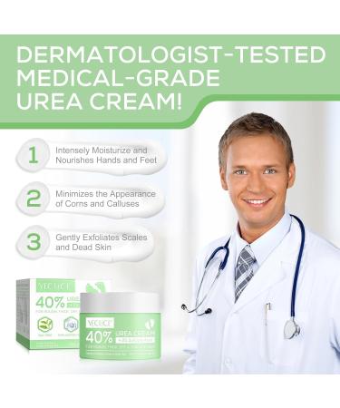 Urea Cream 40% Urea Foot Cream Cracked Heel Repair Cream For Feet and Hand for Deep Moisturizing Callus Remover Nourishes Soften For Feet Knees Hand 120g - Buy Online on GoSupps.com