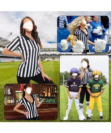 Yuehuamech Men's Umpire Jersey - Black & White Striped Referee Shirt with Zipper for Basketball & Football - Size L (60-65kg) - Buy Online on GoSupps.com