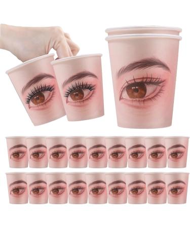 Shakven Eyelash Training Aids Eyelash Extension Supplies Aids - 20x Eyelash Training Paper Cup for Adults Makeup Artist Eyelash Beautician - Buy Online on GoSupps.com