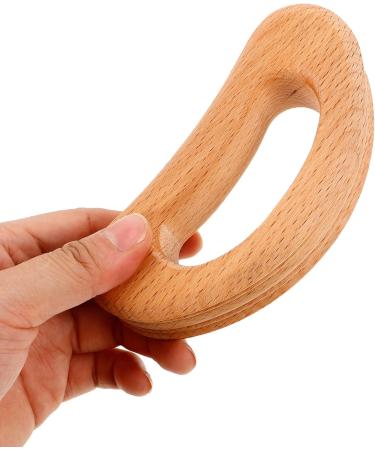 Beavorty Holz-Gua-Sha Tool | Manual Deep Tissue Massage for Neck & Back | Wooden Massage Device - Beige - Buy Online on GoSupps.com