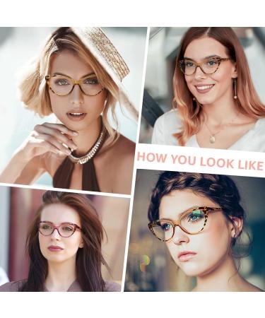 Shop NOVIVON 5 Pack Vintage Cat Eye Reading Glasses for Women - Blue Light Blocking Anti-Glare UV Protection - Buy Online on GoSupps.com