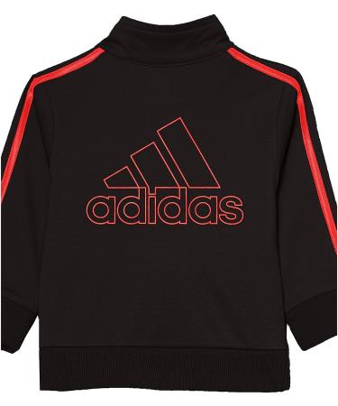 Adidas Boys 2 Piece Classic Tricot Track Set - 12 Months, Black & Scarlet - Buy Online on GoSupps.com