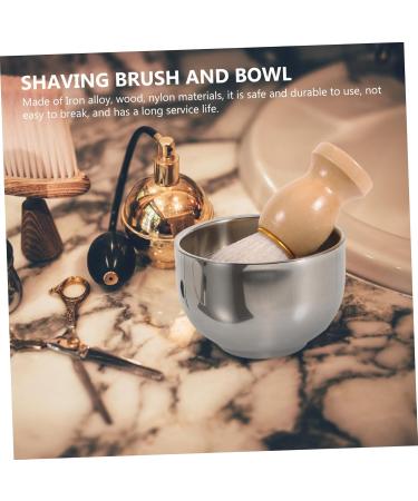 Beavorty Male Shaving Brush Set - Luxury Wood & Metal Shaving Supplies with Stand | Perfect for Grooming & Bartbriding - Buy Online on GoSupps.com