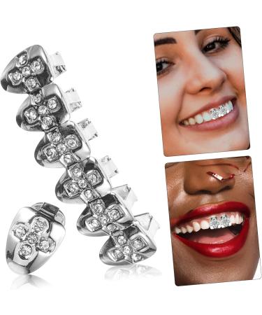 Solustre Golden Fangs Grill Set - Individual Tooth Cap & Grille for Men & Women | Perfect for Nightclub Style - Buy Online on GoSupps.com
