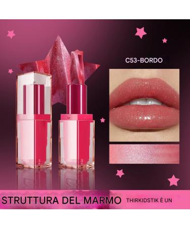 Shimmering lipstick for women - moisturizing shimmering lip balm - glittery lipstick. Moisturizing lip balm waterproof cosmetics long-lasting lipstick for - Buy Online on GoSupps.com
