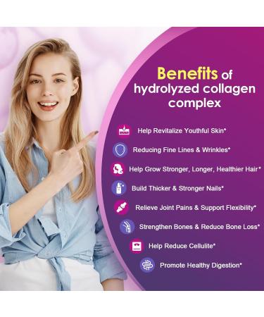 NATURE TARGET Multi Collagen Peptides Powder - Type I II III V X - Hydrolyzed Collagen Peptides with Vitamin C Hyaluronic Acid Supports Skin Hair Nail & Joint Grass-Fed Non-GMO 50 Servings - Buy Online on GoSupps.com