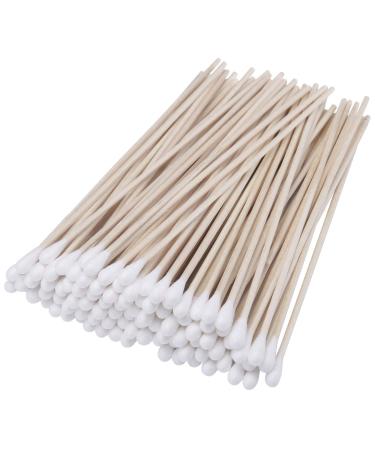 6" Cotton Swabs Wooden Handles Cotton Tipped Applicator Wood Sticks with Single Tip for Gun Cleaning, Wound Clean, Makeup, Removal Residue Tbestmax (500) 500 Count (Pack of 1) - Buy Online on GoSupps.com
