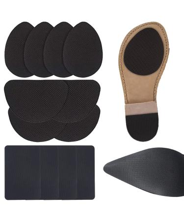 NOZOMI Heel Repair Kit for Shoes  Adhesive Anti Slip Shoe Pads  Noise Reduction Sole Stick Protector for Boots and Leather Shoes (Black Heel Repair Kit)