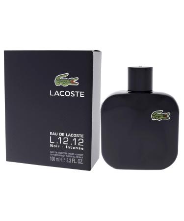 Lacoste Eau de Toilette Spray for Men Eau De Lacoste L.12.12 Noir 3.3 Ounce - Buy Online on GoSupps.com