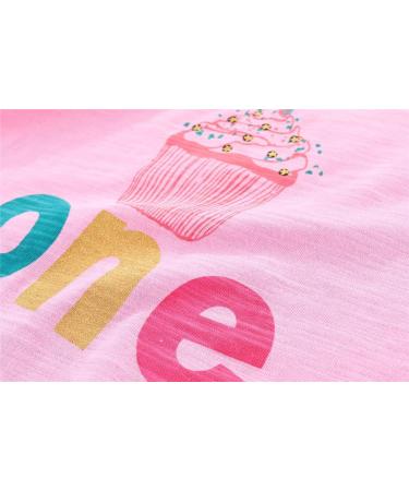 Mud Kingdom Cute Cartoon 1 Year Birthday Shirt | Long Sleeve Pink for Little Girls and Boys - Buy Online on GoSupps.com