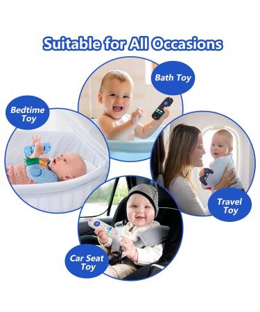 Rquite 2 Pack Baby Teething Toys - Silicone Remote Control Game Controller Teether Set for Babies 3-18 Months - Toddler Sensory Toy Gift - Black - Buy Online on GoSupps.com