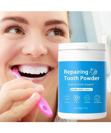 Baoqifong Powder Toothpaste Fresh Tooth Powder Repairing Toothpaste 50g Instant Dental Care for Daily Morning Routine Travel Bathroom - Buy Online on GoSupps.com