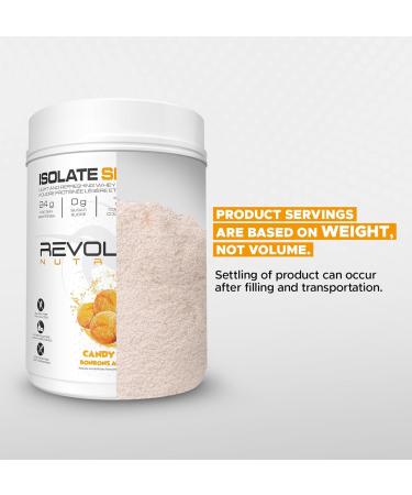 Revolution Nutrition Isolate Splash Clear Whey Protein Powder Juice-Type Protein Candy Flavour Collagen 24g Of Protein Per Scoop Zero Sugar 817g 23 Servings (Candy Peach 1.8 Pound) Peach 23 Servings (Pack of 1) - Buy Online on GoSupps.com