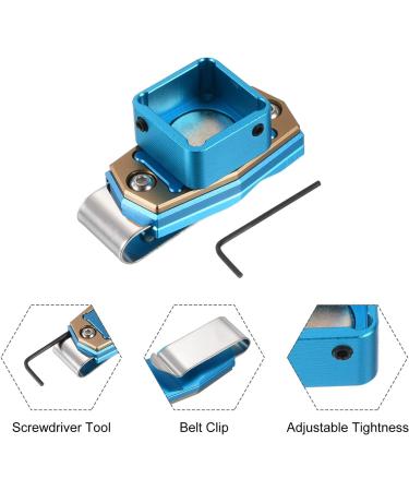 Patikil Magnetic Billiards Container - Aluminum Alloy Snooker Accessories with Belt Clip - Blue - Buy Online on GoSupps.com