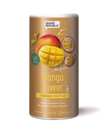 SHAPE REPUBLIC 3K Protein Powder vegan Mango & Passionfruit - Protein powder for sustainable muscle building - with vitamin B12