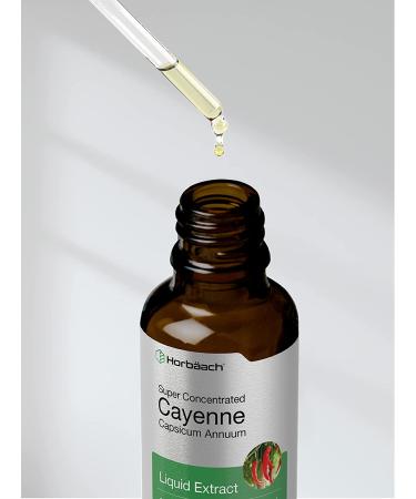 Cayenne Pepper Liquid Extract | 2 fl oz | Low Alcohol Supplement | Vegetarian  Non-GMO  Gluten Free | by Horbaach - Buy Online on GoSupps.com