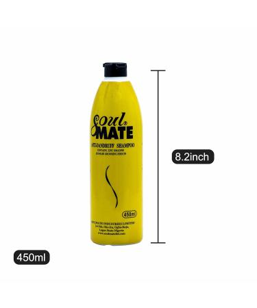 SOUL MATE Anti-Dandruff Shampoo with Sericin | 15.2oz Scalp Exfoliator for Men & Women | Dandruff Free & Itch Relief Hair Treatment - Buy Online on GoSupps.com