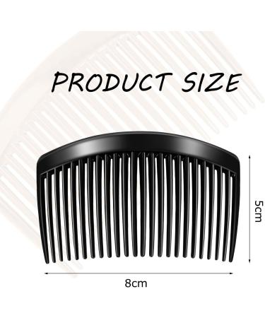 DHWEKU 6 Pieces Plastic Side Hair Twist Comb French Twist Comb Hair Clips with Teeth for Fine Hair Accessories Women Girls 3 Colours (23 Teeth) - Buy Online on GoSupps.com