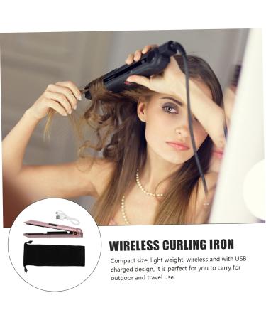 Baluue 3pcs Curling Iron Portable Curling Mini Hair Curling Wand Hair Straightener and Curler Pro Tools Abs 21X4X3.5CMx3pcs Rose Goldx3pcs - Buy Online on GoSupps.com