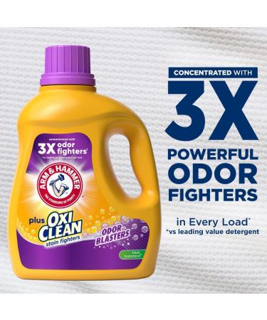 Arm & Hammer Plus OxiClean Odor Blasters Liquid Laundry Detergent - Fresh Botanical 77 Loads 100.5 Fl oz - Ships Worldwide - Buy Online on GoSupps.com