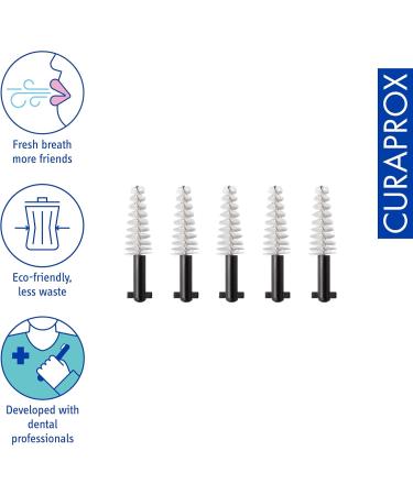 Curaprox Interdental Brushes CPS 15 Regular Black 5 Pack 1.8mm Diameter Refill Pack for Effective Cleaning - Buy Online on GoSupps.com
