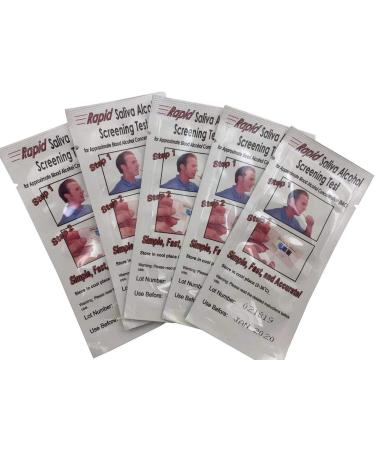 INVBIO 25 Ct Alcohol Saliva Test Strips Kit - Fast & Accurate Alcohol Tester - 2 Minutes Results - Buy Online on GoSupps.com