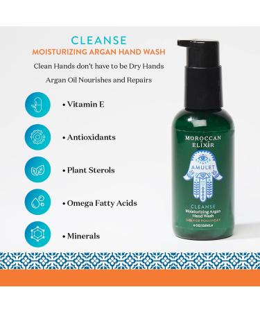 Buy Cleanse Argan Hand Wash with Orange - Fast Absorbing Nourishing & Moisturizing | Anti-Aging Omega Oils & Antioxidants | 4 Oz - International Shipping Available - Buy Online on GoSupps.com