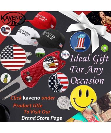 Kaveno Golf Divot Repair Tool - Foldable Stainless Steel Switchblade with Detachable Ball Marker - Red Fish Design - 2 Sets - Buy Online on GoSupps.com