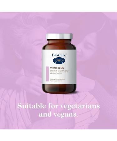 BioCare Vitamin B6 | for Energy Hormone & Mental Health & Wellbeing Support - Pack of 60 Capsules - Buy Online on GoSupps.com