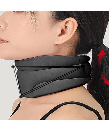 Tytyworth Sleep Aid Neck Support Pillow - Anti-Snore Foam Orthosis for Comfortable Sleep | Soft Neck Support for Neck Humps - Black - Buy Online on GoSupps.com